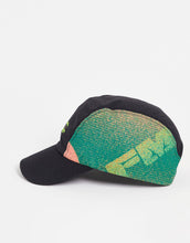 Load image into Gallery viewer, Mens Co-Ord 5 Panel Nylon Cap With Multicolour Panels In Black
