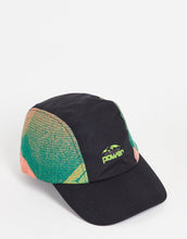 Load image into Gallery viewer, Mens Co-Ord 5 Panel Nylon Cap With Multicolour Panels In Black
