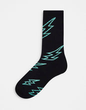 Load image into Gallery viewer, Men&#39;s Sports Socks With Lightening Bolt Design
