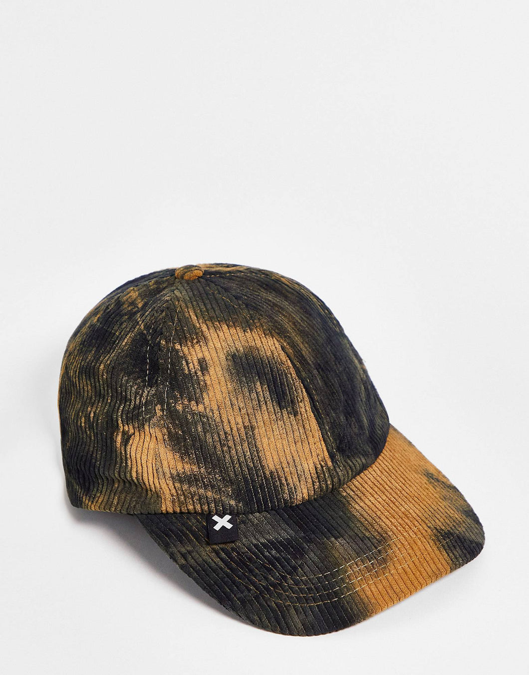 Unisex Cord Cap In Bleach Wash