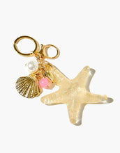 Load image into Gallery viewer, Faux Pearl &amp; Seashell Keychain
