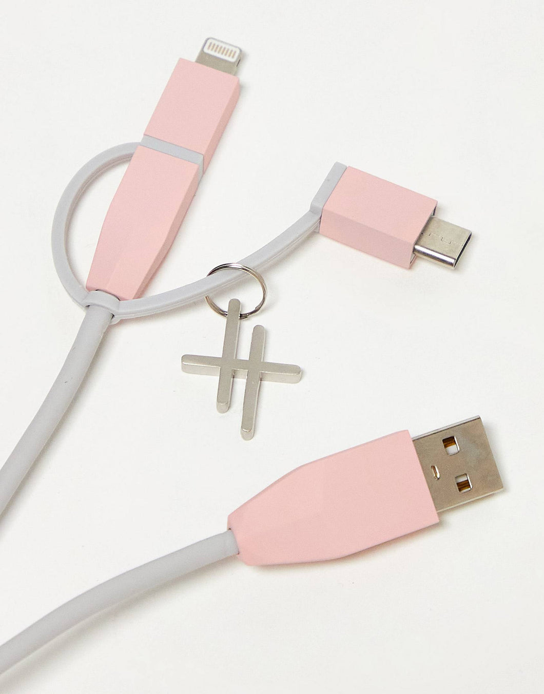 3 In 1 Pink Charging Cable