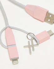 Load image into Gallery viewer, 3 In 1 Pink Charging Cable
