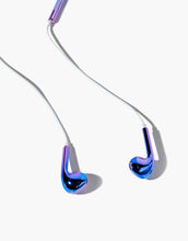 Load image into Gallery viewer, Iridescent Wired Earphones Blue
