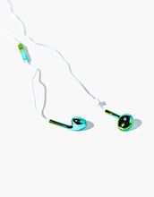 Load image into Gallery viewer, Iridescent Wired Earphones Green
