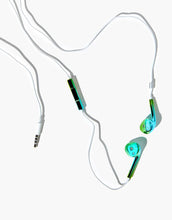 Load image into Gallery viewer, Iridescent Wired Earphones Green
