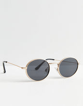 Load image into Gallery viewer, Men&#39;s Metal Round Sunglasses In Gold
