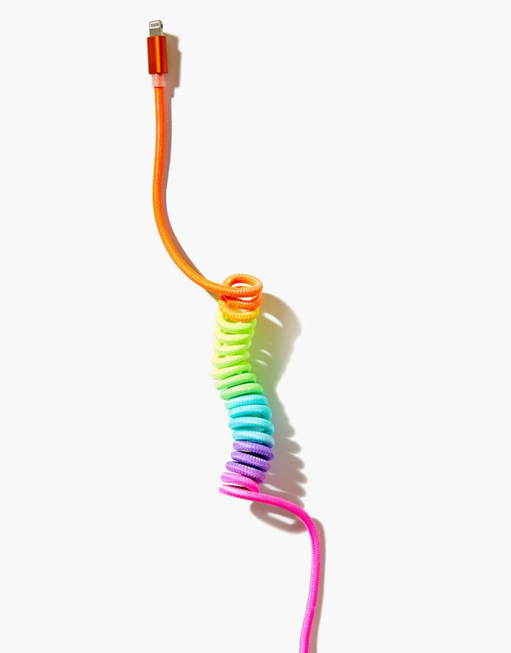 Rainbow Spiral Charging Cable