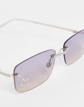 Load image into Gallery viewer, Women&#39;s Rimless Square Sunglasses With Grey Smoked Lens
