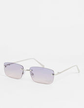 Load image into Gallery viewer, Women&#39;s Rimless Square Sunglasses With Grey Smoked Lens
