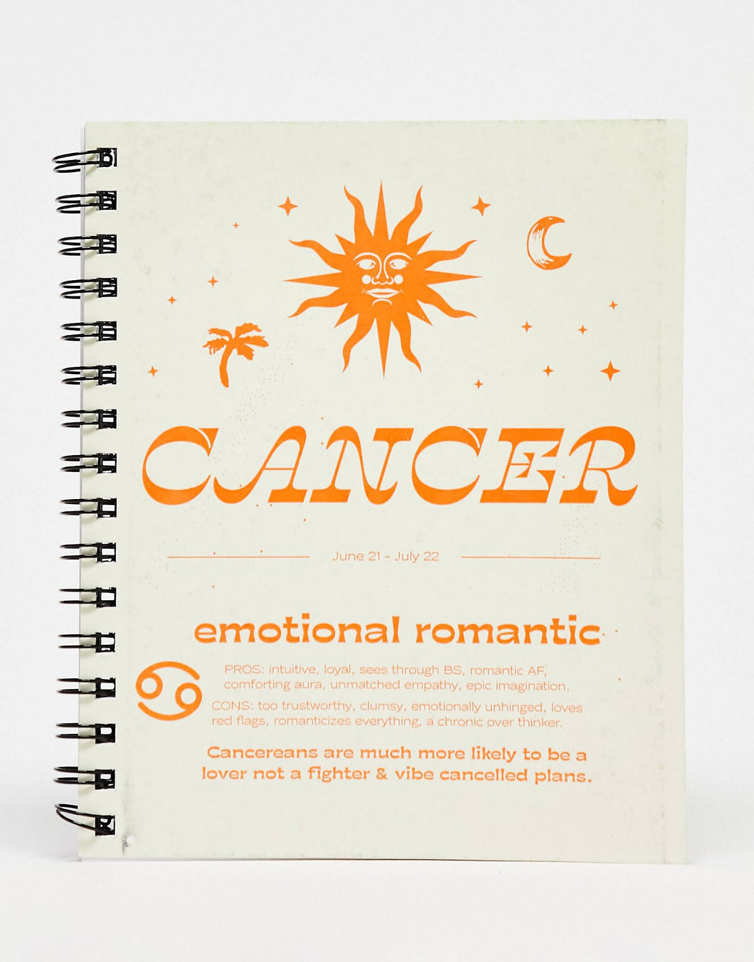 Cancer Star Sign A5 Notebook