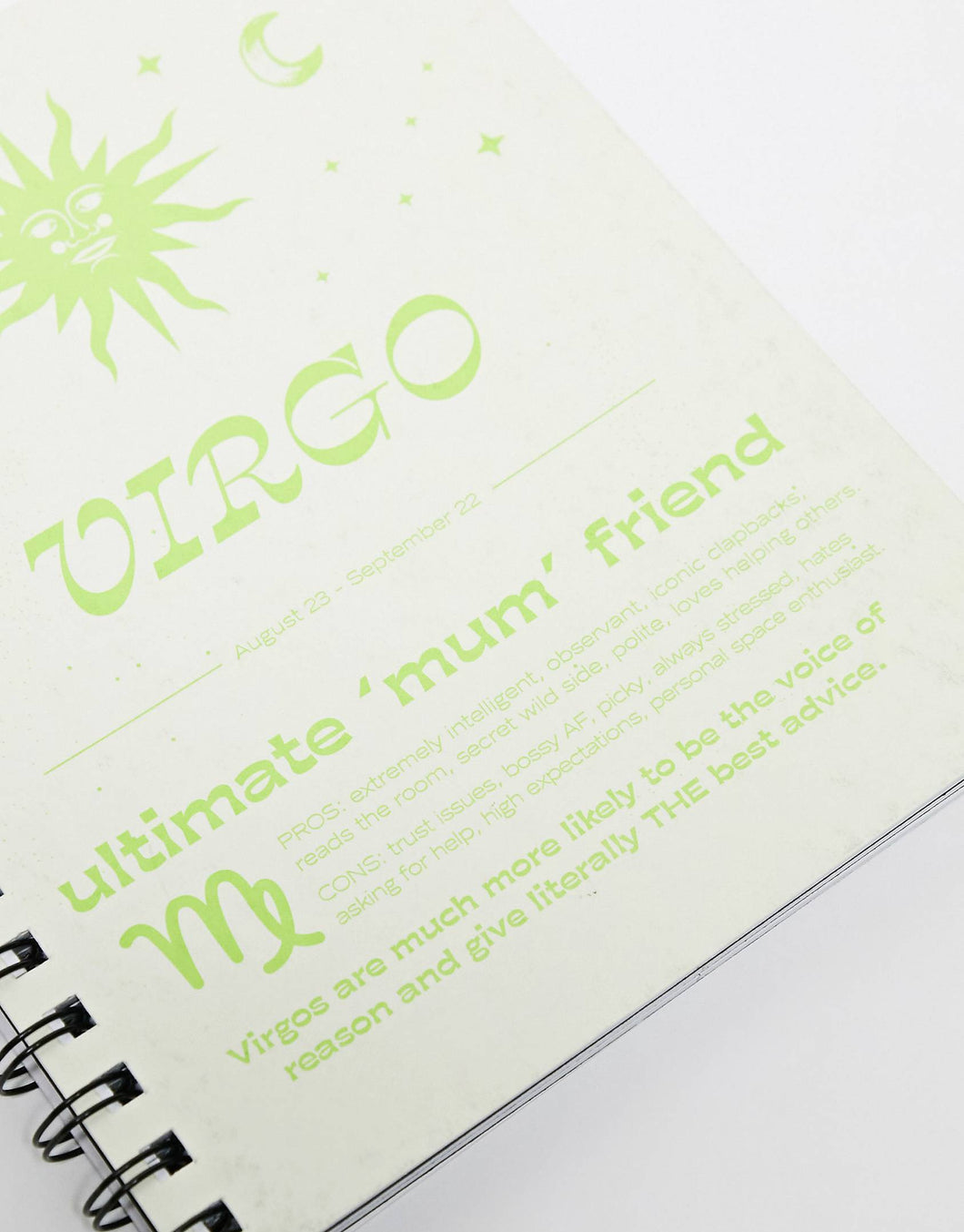 Virgo Star Sign A5 Notebook