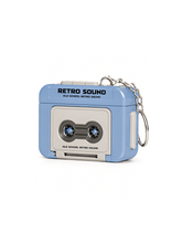 Load image into Gallery viewer, Retro Cassette Recorder Keychain
