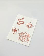 Load image into Gallery viewer, Red Ink Temporary Tattoo
